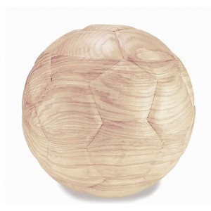 Superior Quality Wooden Football Urn - Unoiled Natural Wood (Hand Crafted in a Unique Design)